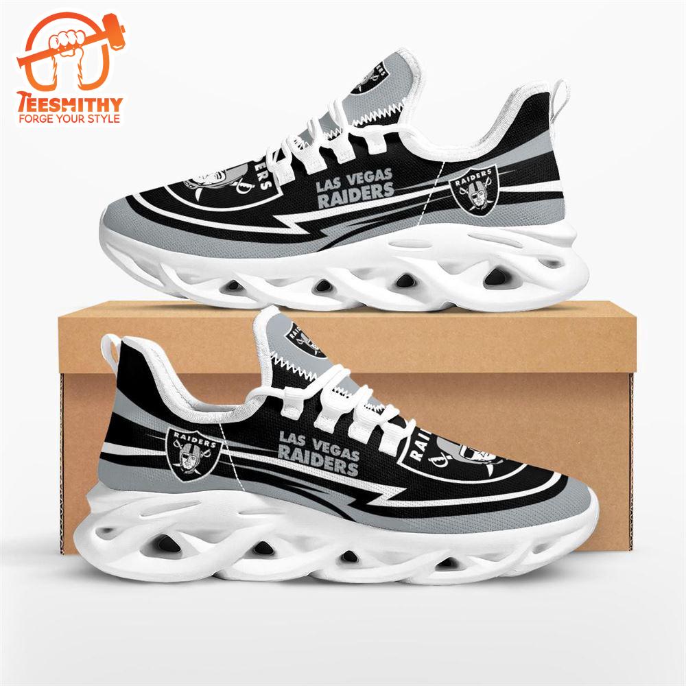 NFL Las Vegas Raiders Are Coming Curves Max Soul Shoes  For Fans Sports