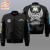 Nfl Los Angeles Chargers Wings Skull 3D Bomber Jacket  Gift For Fans