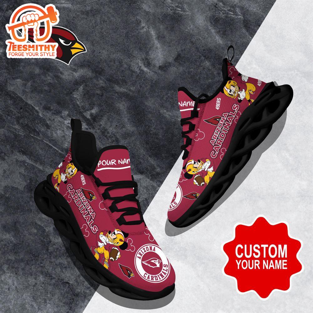 NFL Max Soul Shoes, Arizona Cardinals Clunky Shoes Custom Name For Fans Christmas