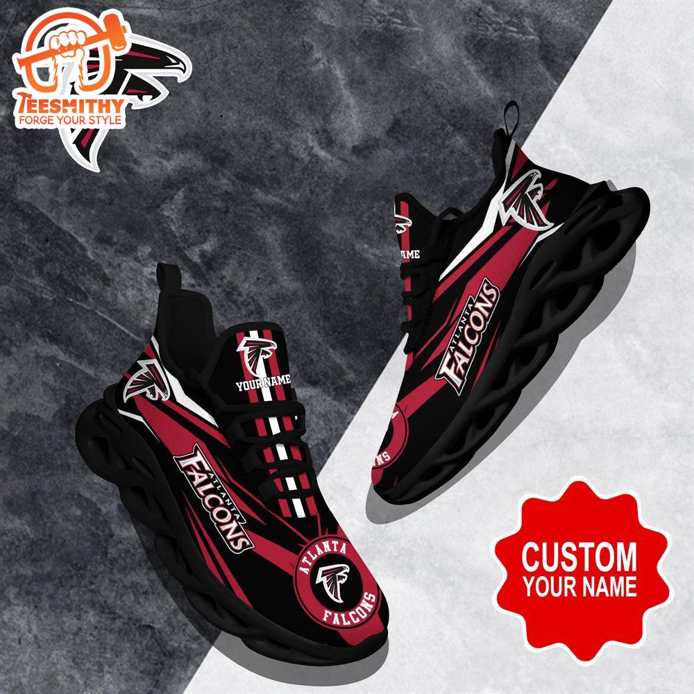 NFL Max Soul Shoes, Atlanta Falcons Clunky Shoes Custom Custom Name Football