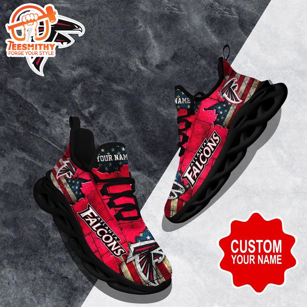 NFL Max Soul Shoes, Atlanta Falcons Clunky Shoes Custom Gift Women And Men