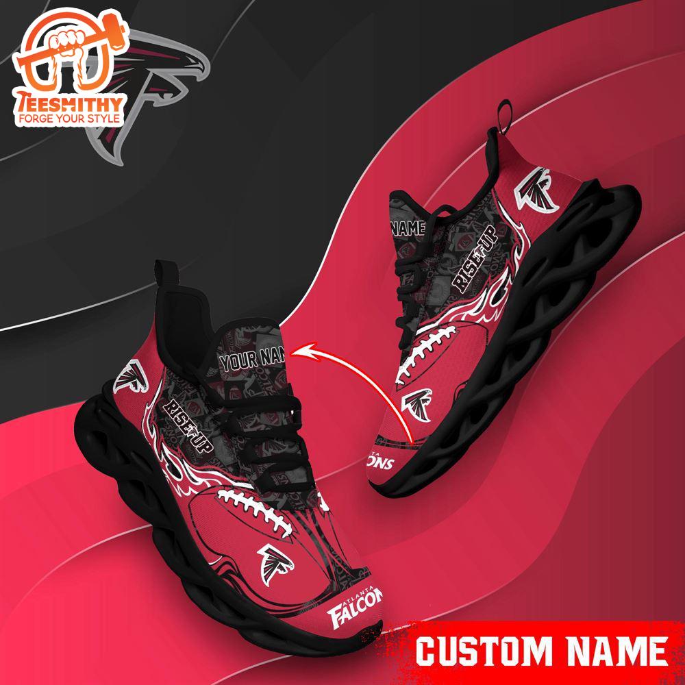 NFL Max Soul Shoes, Atlanta Falcons Clunky Shoes Custom Name