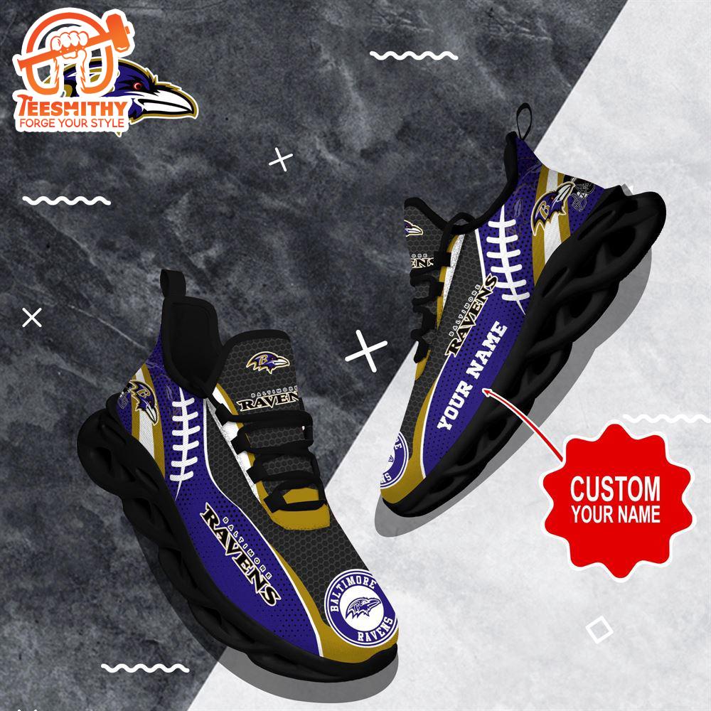 NFL Max Soul Shoes, Baltimore Ravens Shoes Custom Nfl Sport Loves