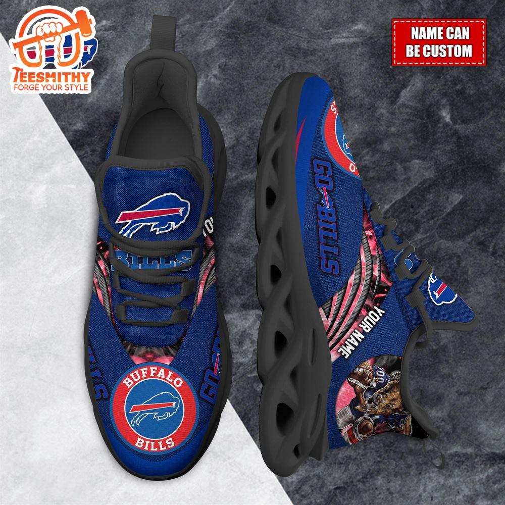 NFL Max Soul Shoes, Buffalo Bills Clunky Shoes Custom For Fans