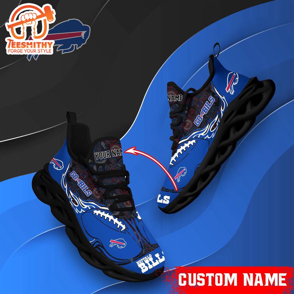 NFL Max Soul Shoes, Buffalo Bills Clunky Shoes Custom Name