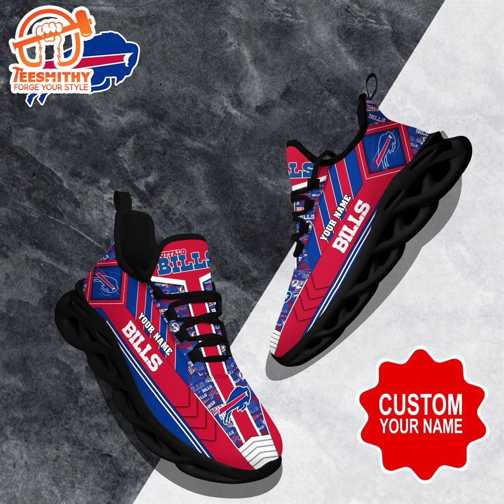 NFL Max Soul Shoes, Buffalo Bills Clunky Shoes Logo Custom Name Nfl