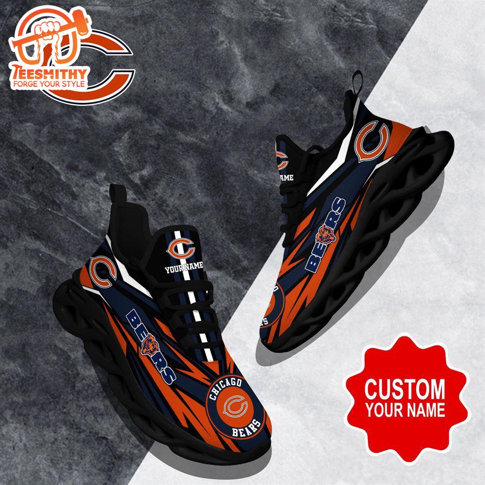 NFL Max Soul Shoes, Chicago Bears Clunky Shoes Custom Custom Name Football