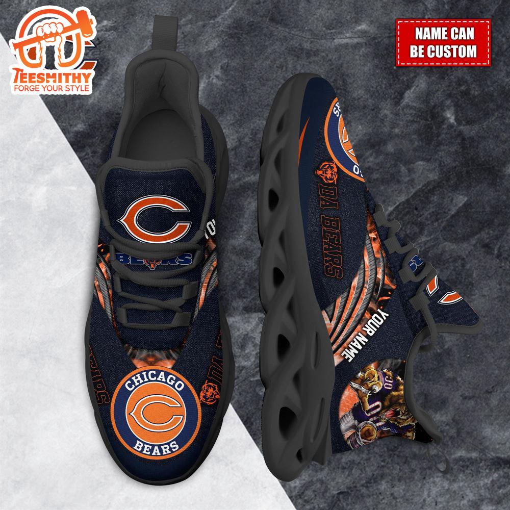 NFL Max Soul Shoes, Chicago Bears Clunky Shoes Custom For Fans