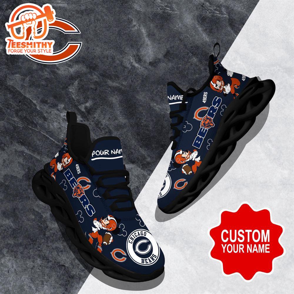 NFL Max Soul Shoes, Chicago Bears Clunky Shoes Custom Name For Fans Christmas