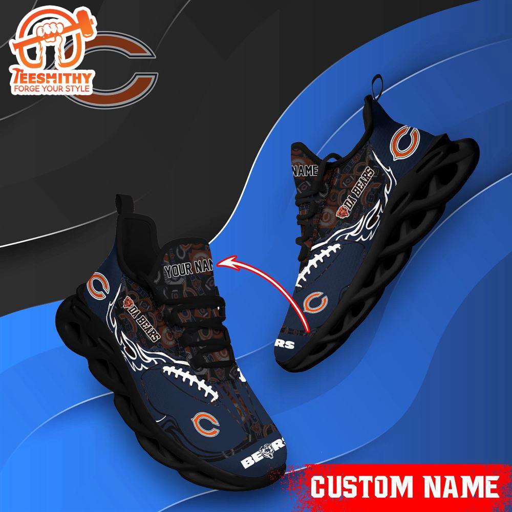 NFL Max Soul Shoes, Chicago Bears Clunky Shoes Custom Name