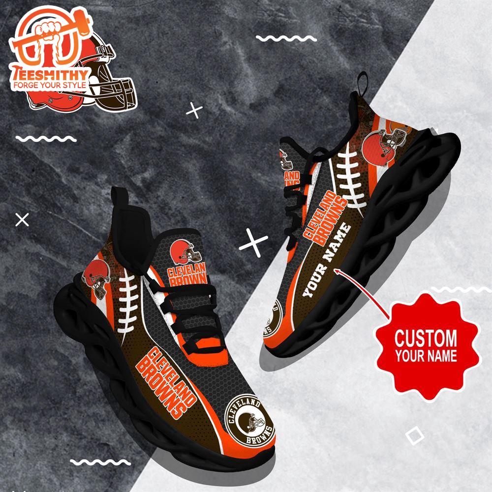 NFL Max Soul Shoes, Cleveland Browns Shoes Custom Nfl Sport Loves