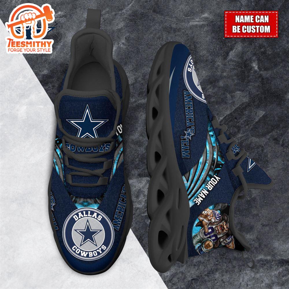 NFL Max Soul Shoes, Dallas Cowboys Clunky Shoes Custom For Fans