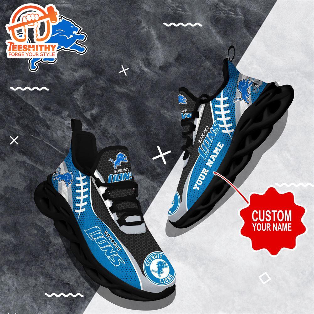 NFL Max Soul Shoes, Detroit Lions Shoes Custom Nfl Sport Loves