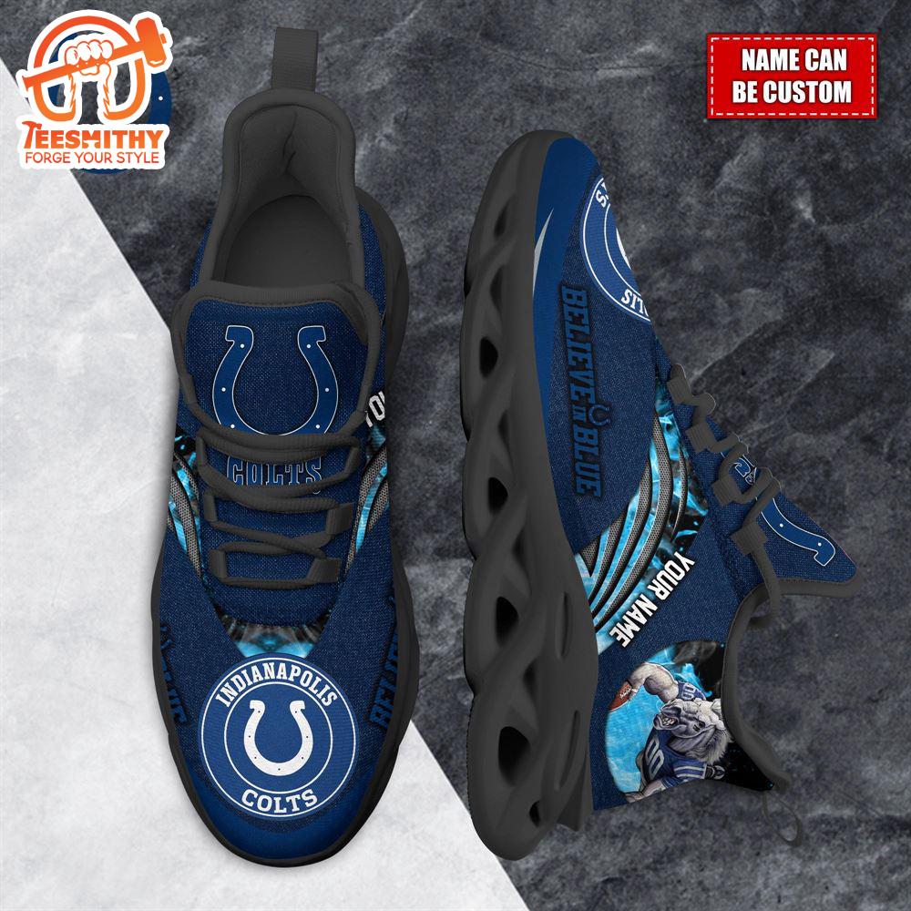 NFL Max Soul Shoes, Indianapolis Colts Clunky Shoes Custom For Fans