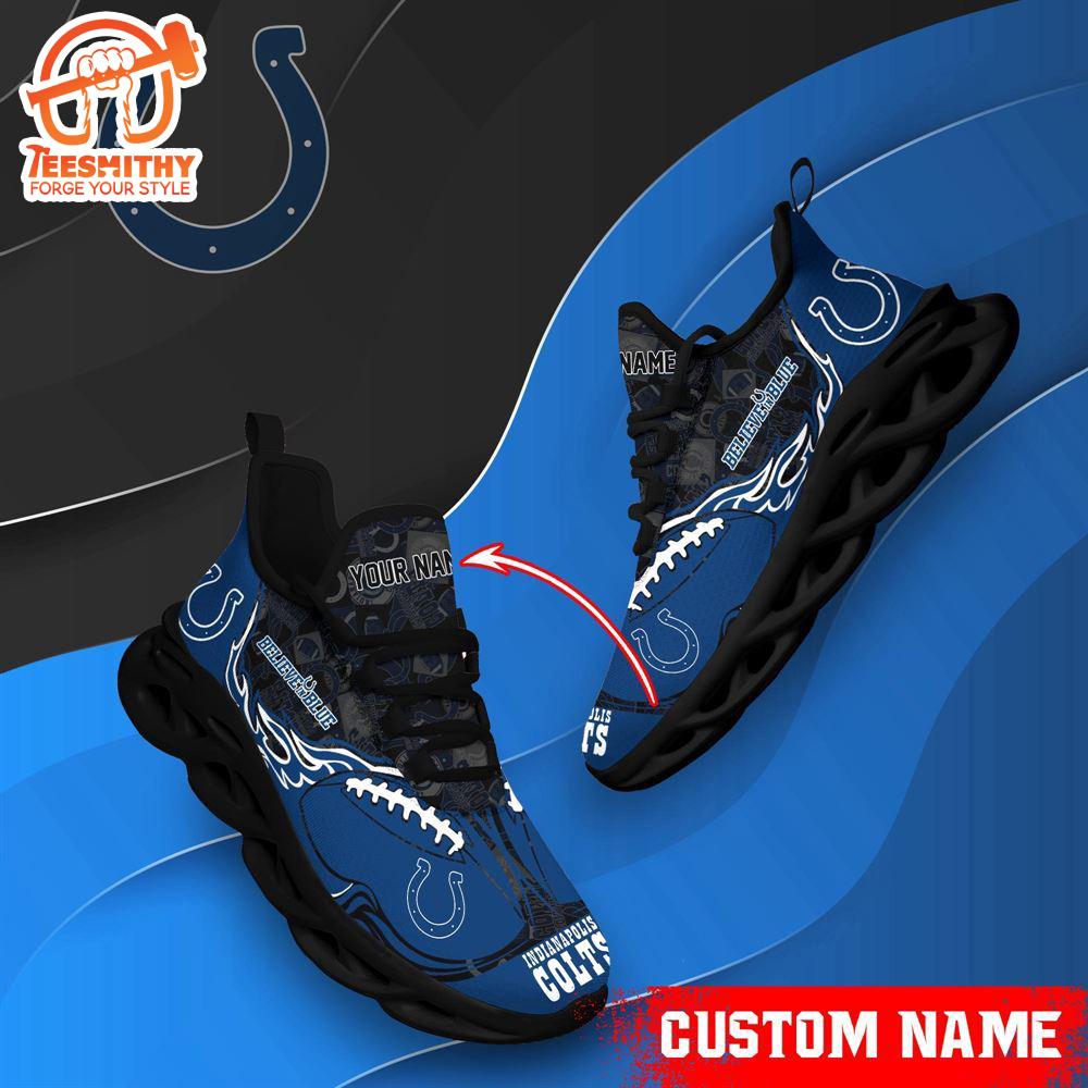 NFL Max Soul Shoes, Indianapolis Colts Clunky Shoes Custom Name