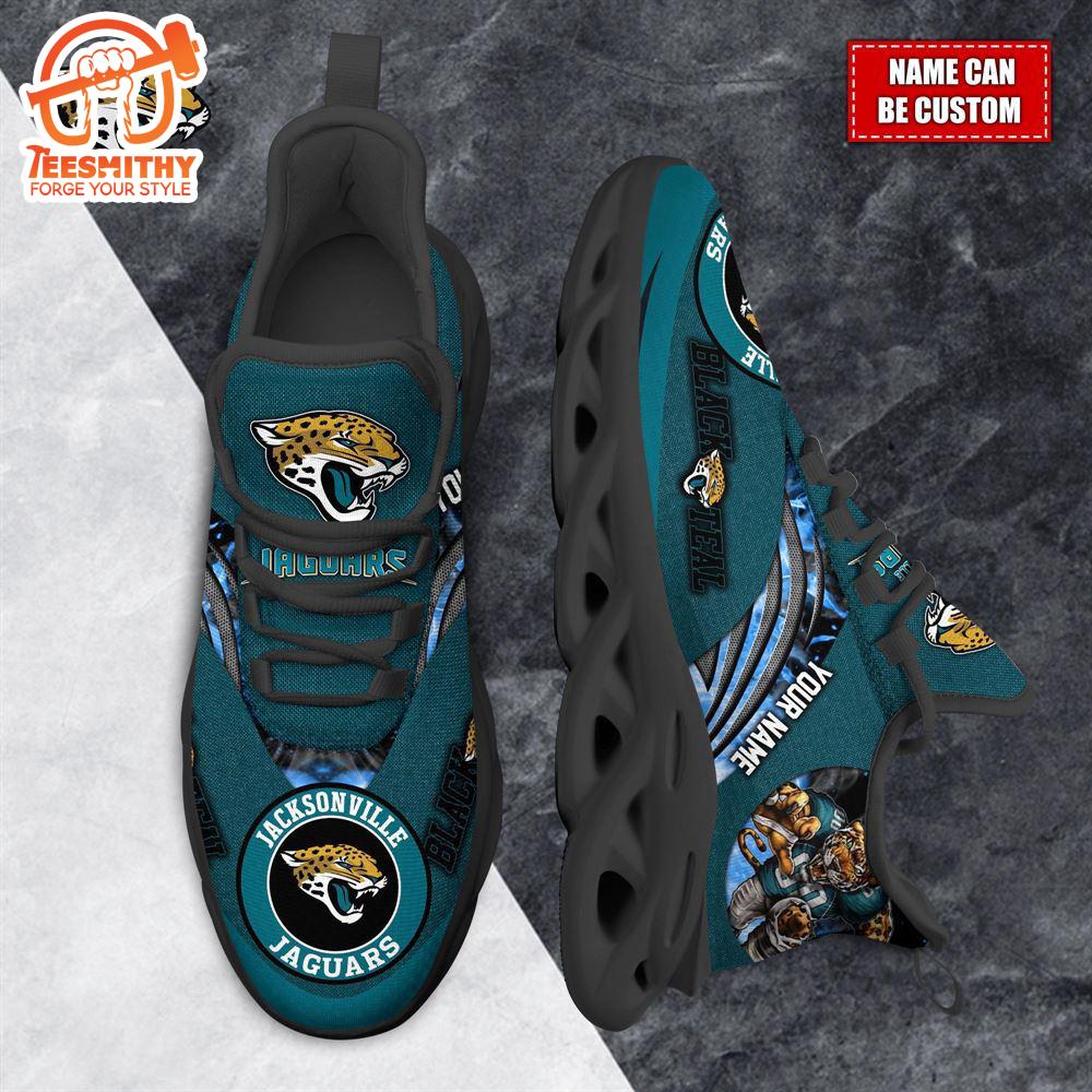 NFL Max Soul Shoes, Jacksonville Jaguars Clunky Shoes Custom For Fans