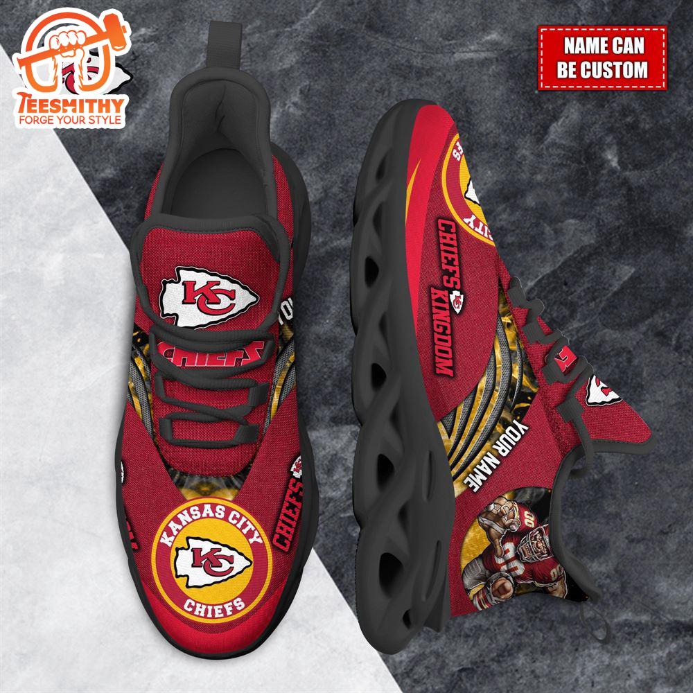 NFL Max Soul Shoes, Kansas City Chiefs Clunky Shoes Custom For Fans