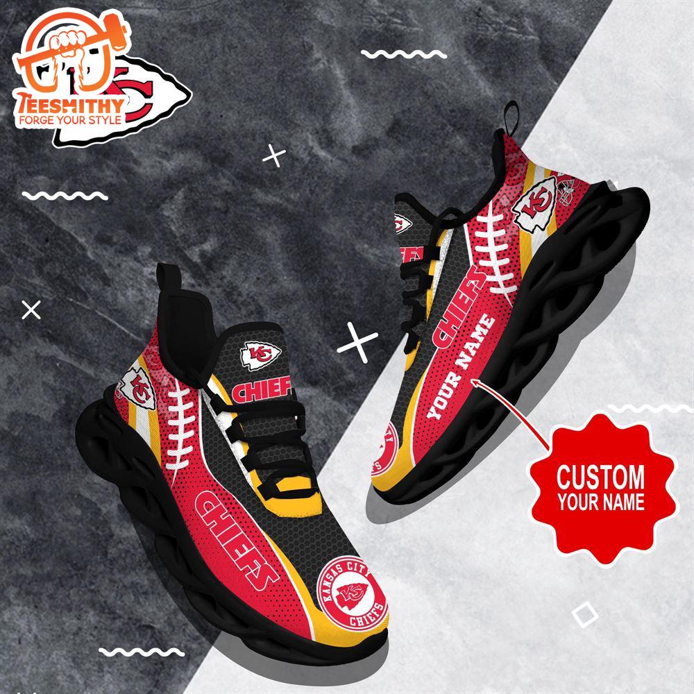 NFL Max Soul Shoes, Kansas City Chiefs Shoes Custom Nfl Sport Loves