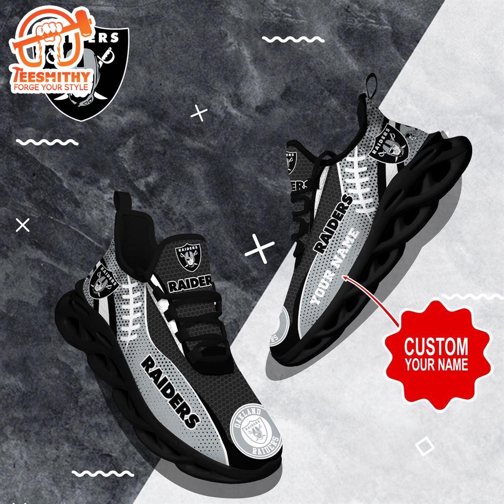 NFL Max Soul Shoes, Las Vegas Raiders Shoes Custom Nfl Sport Loves