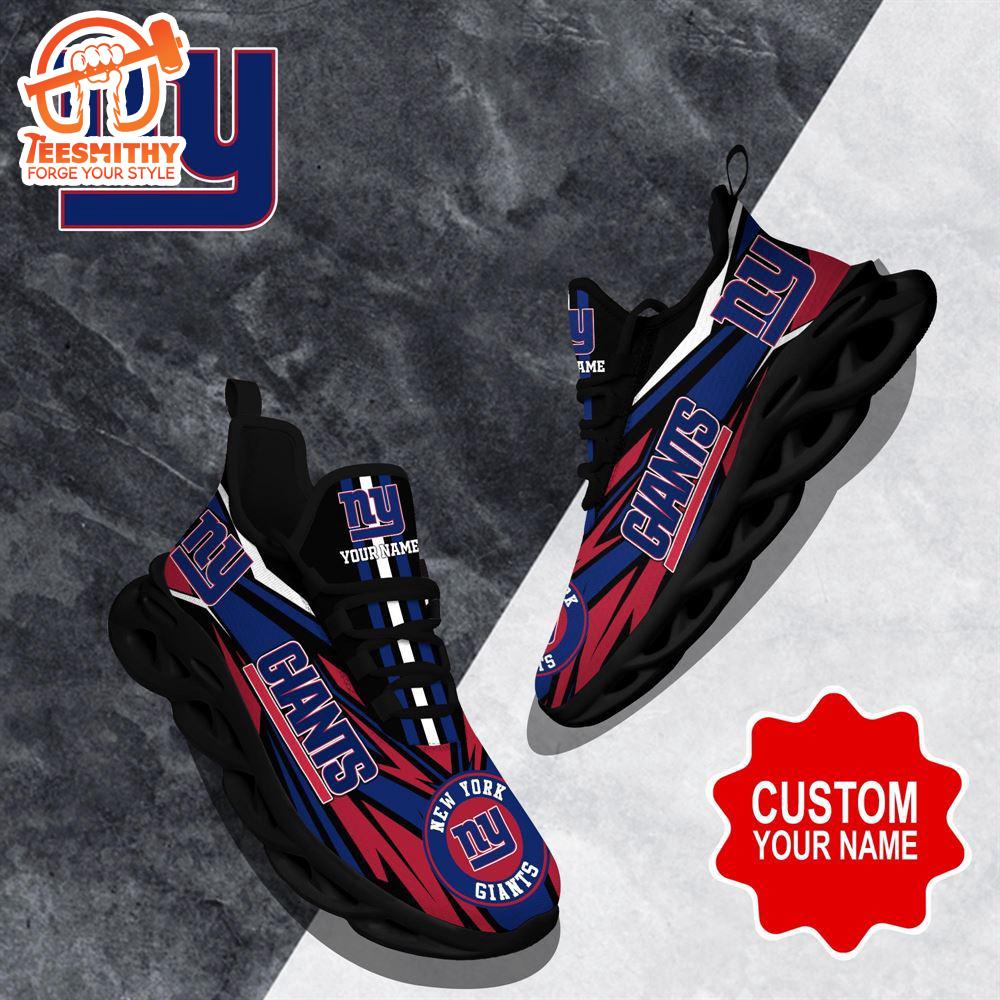 NFL Max Soul Shoes, New York Giants Clunky Shoes Custom Custom Name Football