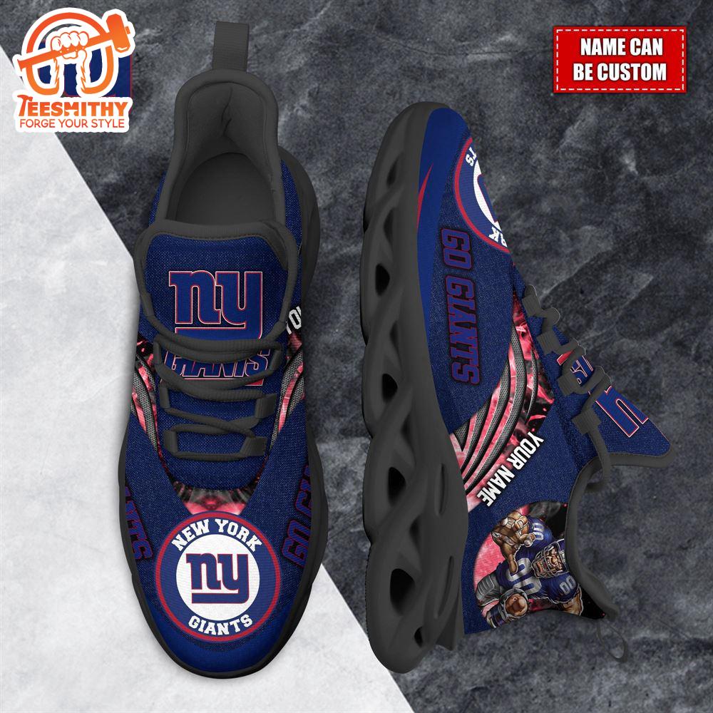 NFL Max Soul Shoes, New York Giants Clunky Shoes Custom For Fans