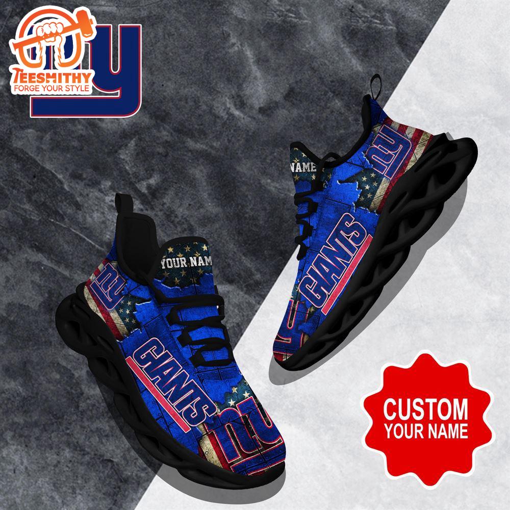 NFL Max Soul Shoes, New York Giants Clunky Shoes Custom Gift Women And Men