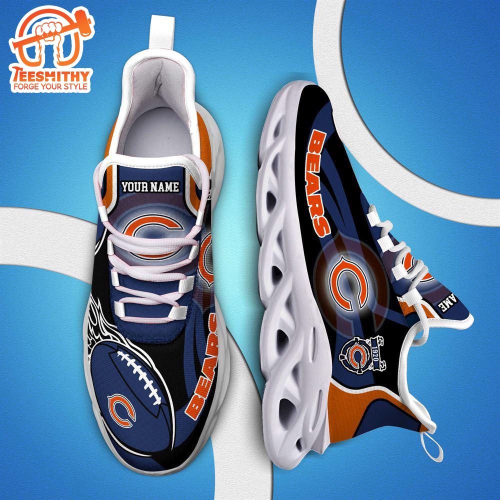 NFL Max Soul Shoes, Nfl Chicago Bears White C Shoes For Fans