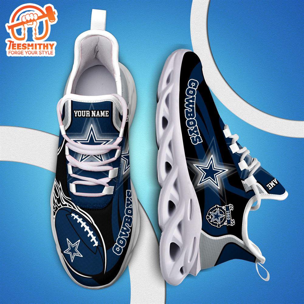 NFL Max Soul Shoes, Nfl Dallas Cowboys White C Shoes For Fans