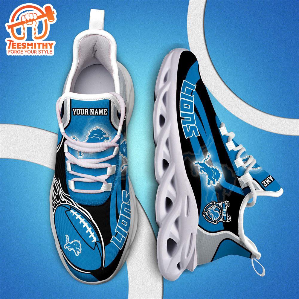 NFL Max Soul Shoes, Nfl Detroit Lions White C Shoes For Fans