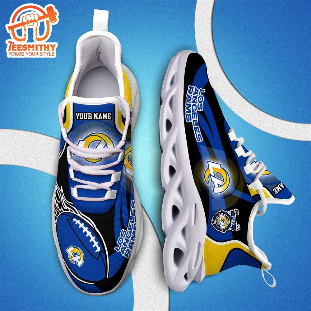 NFL Max Soul Shoes, Nfl Los Angeles Rams White C Shoes For Fans