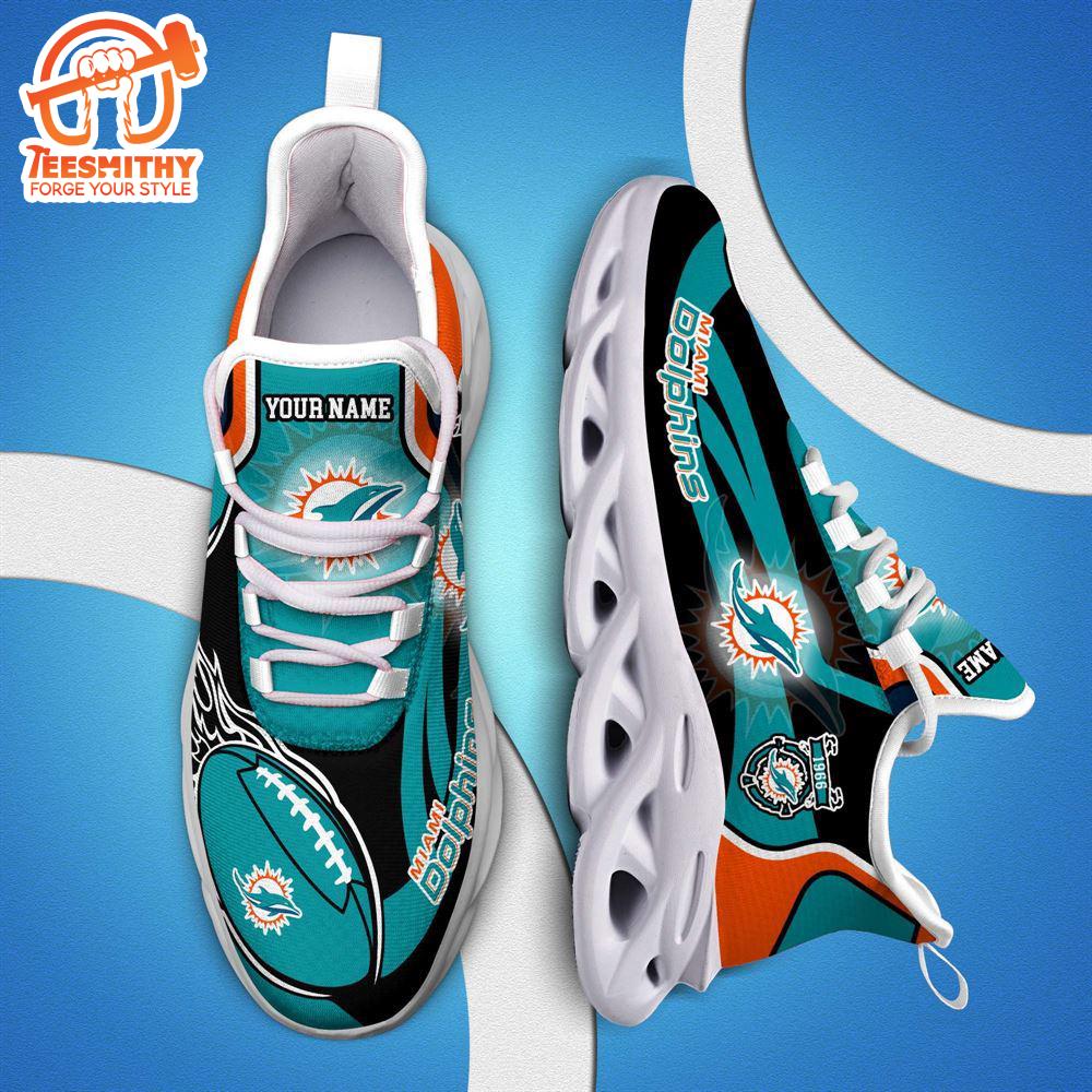 NFL Max Soul Shoes, Nfl Miami Dolphins White C Shoes For Fans