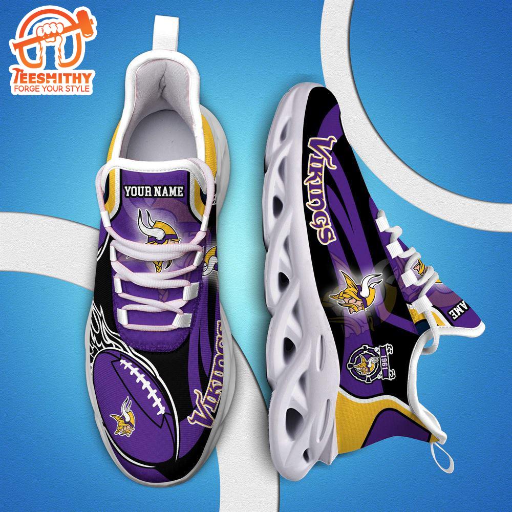 NFL Max Soul Shoes, Nfl Minnesota Vikings White C Shoes For Fans