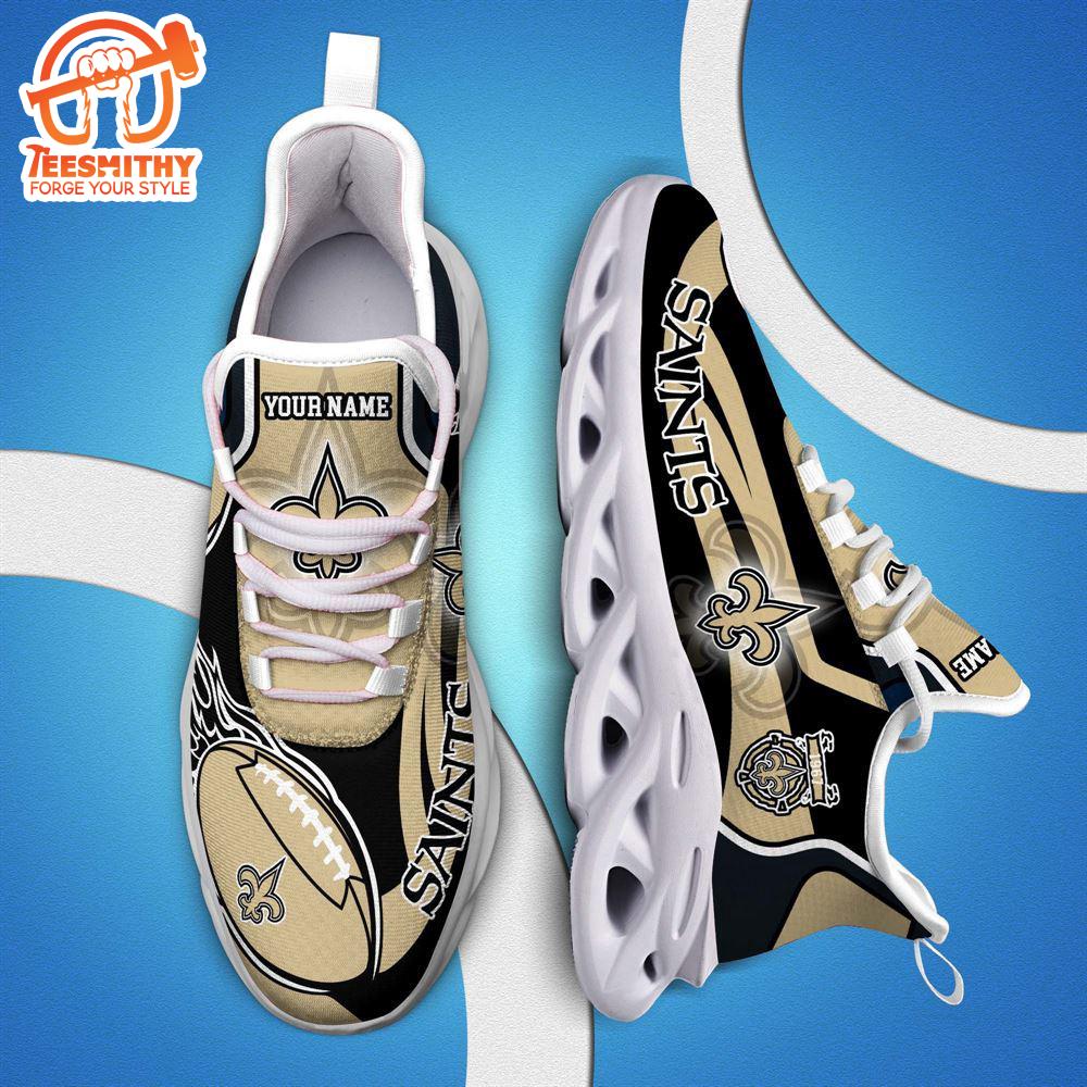 NFL Max Soul Shoes, Nfl New Orleans Saints White C Shoes For Fans