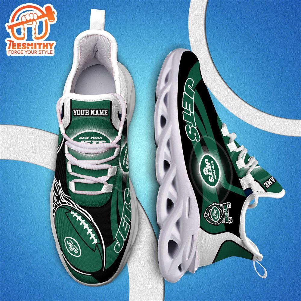 NFL Max Soul Shoes, Nfl New York Jets White C Shoes For Fans