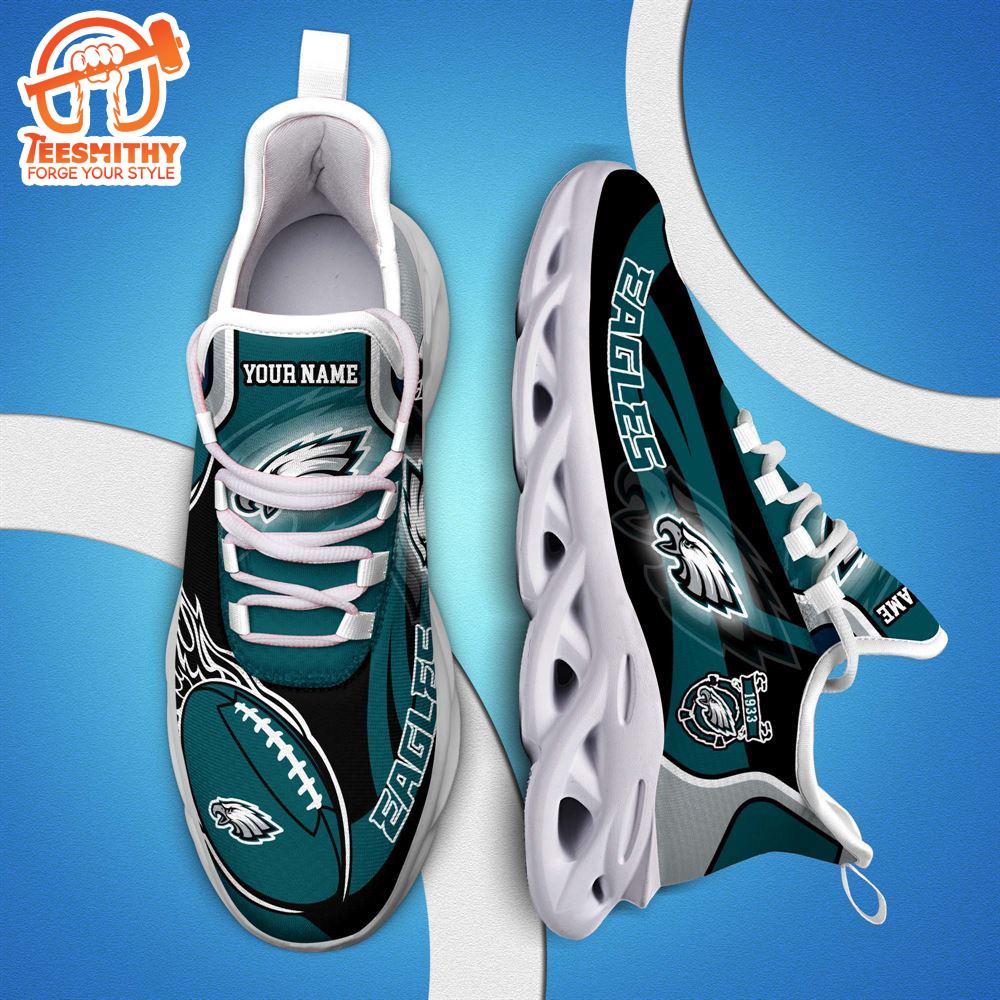 NFL Max Soul Shoes, Nfl Philadelphia Eagles White C Shoes For Fans