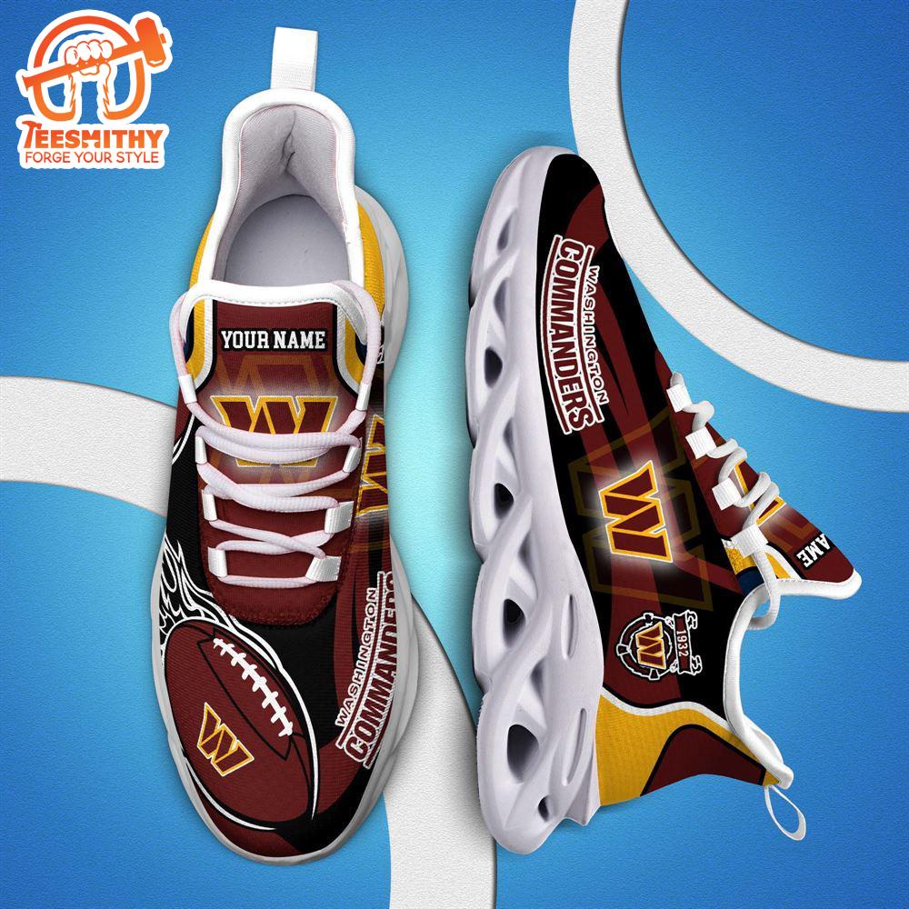 NFL Max Soul Shoes, Nfl Washington Commanders White C Shoes For Fans