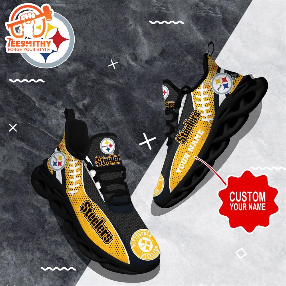 NFL Max Soul Shoes, Pittsburgh Steelers Shoes Custom Nfl Sport Loves