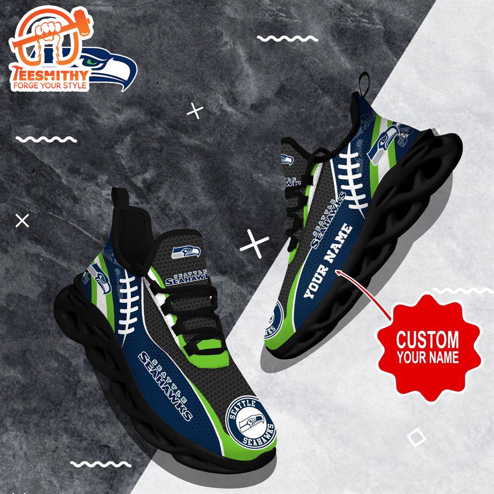 NFL Max Soul Shoes, Seattle Seahawks Shoes Custom Nfl Sport Loves