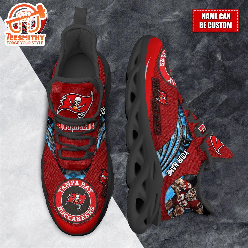 NFL Max Soul Shoes, Tampa Bay Buccaneers Clunky Shoes Custom For Fans