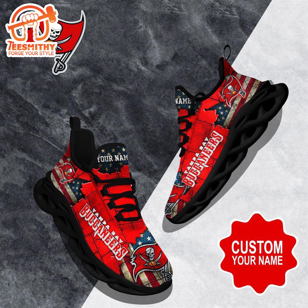 NFL Max Soul Shoes, Tampa Bay Buccaneers Clunky Shoes Custom Gift Women And Men