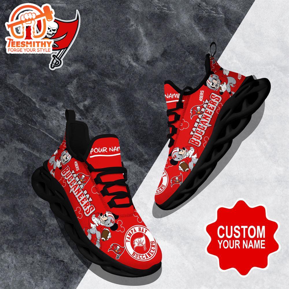 NFL Max Soul Shoes, Tampa Bay Buccaneers Clunky Shoes Custom Name For Fans Christmas