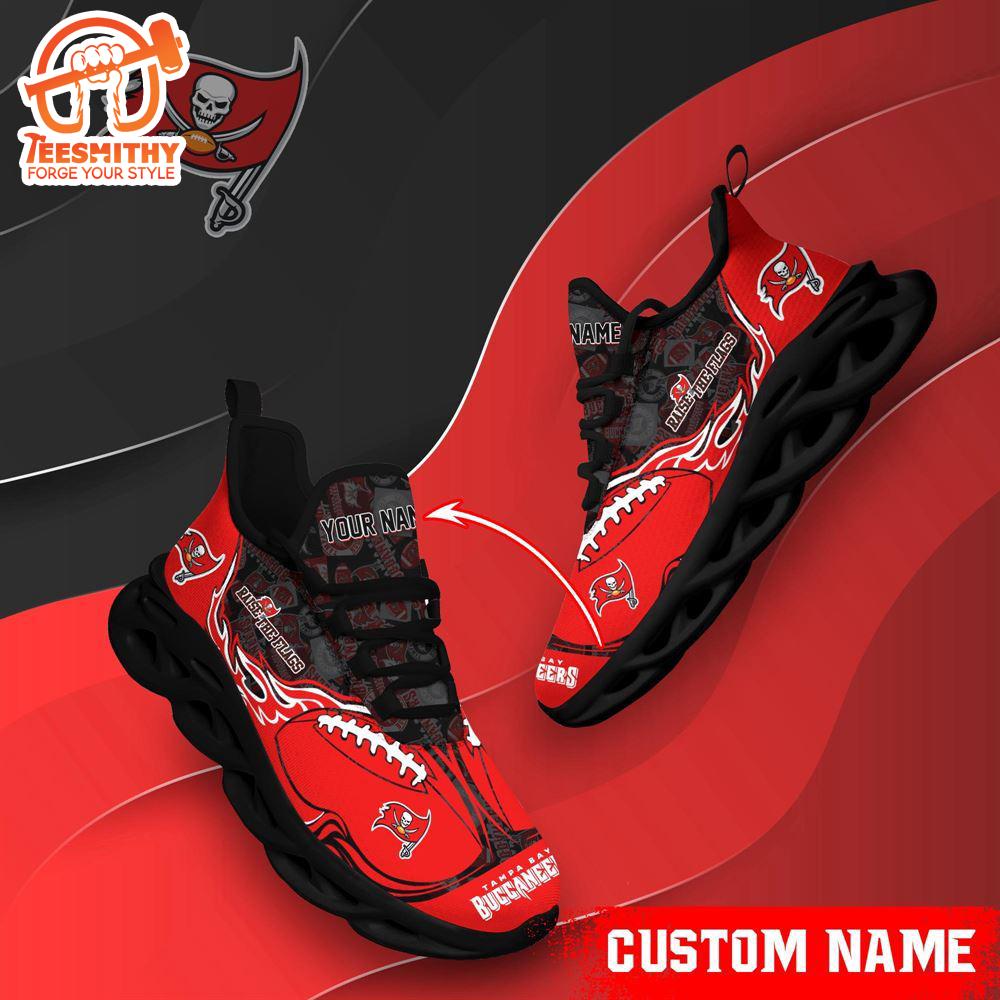 NFL Max Soul Shoes, Tampa Bay Buccaneers Clunky Shoes Custom Name