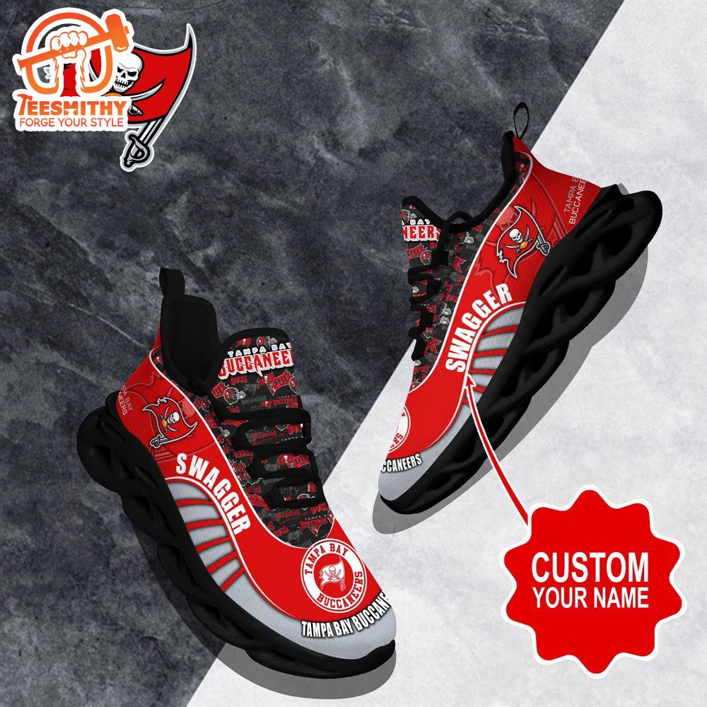 NFL Max Soul Shoes, Tampa Bay Buccaneers Clunky Shoes Sport Custom Name Football