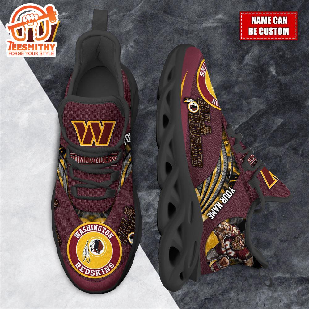 NFL Max Soul Shoes, Washington Commanders Clunky Shoes Custom For Fans