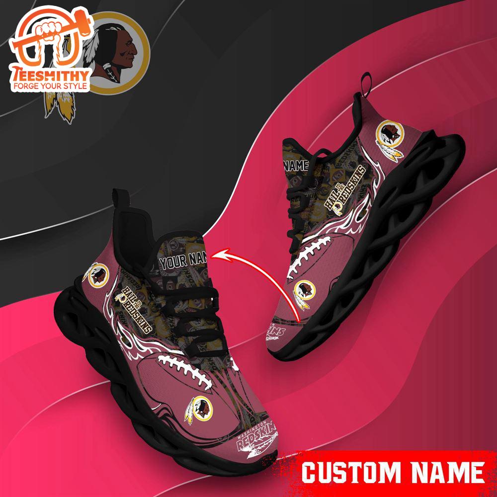 NFL Max Soul Shoes, Washington Redskins Clunky Shoes Custom Name