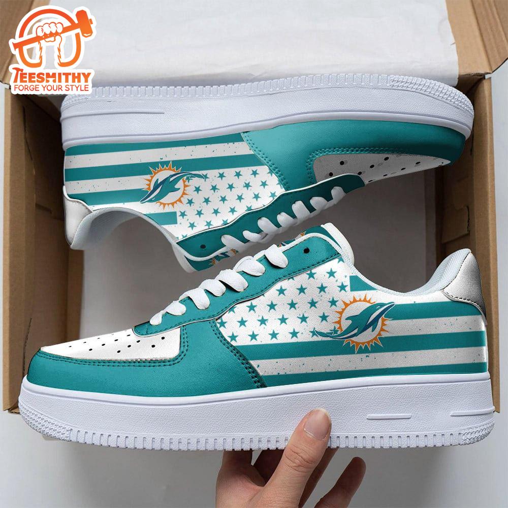 NFL Miami Dolphins Air Force 1 Shoes For Fans  Gift For Christmas