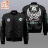 Nfl Miami Dolphins Wings Skull 3D Bomber Jacket  Gift For Fans