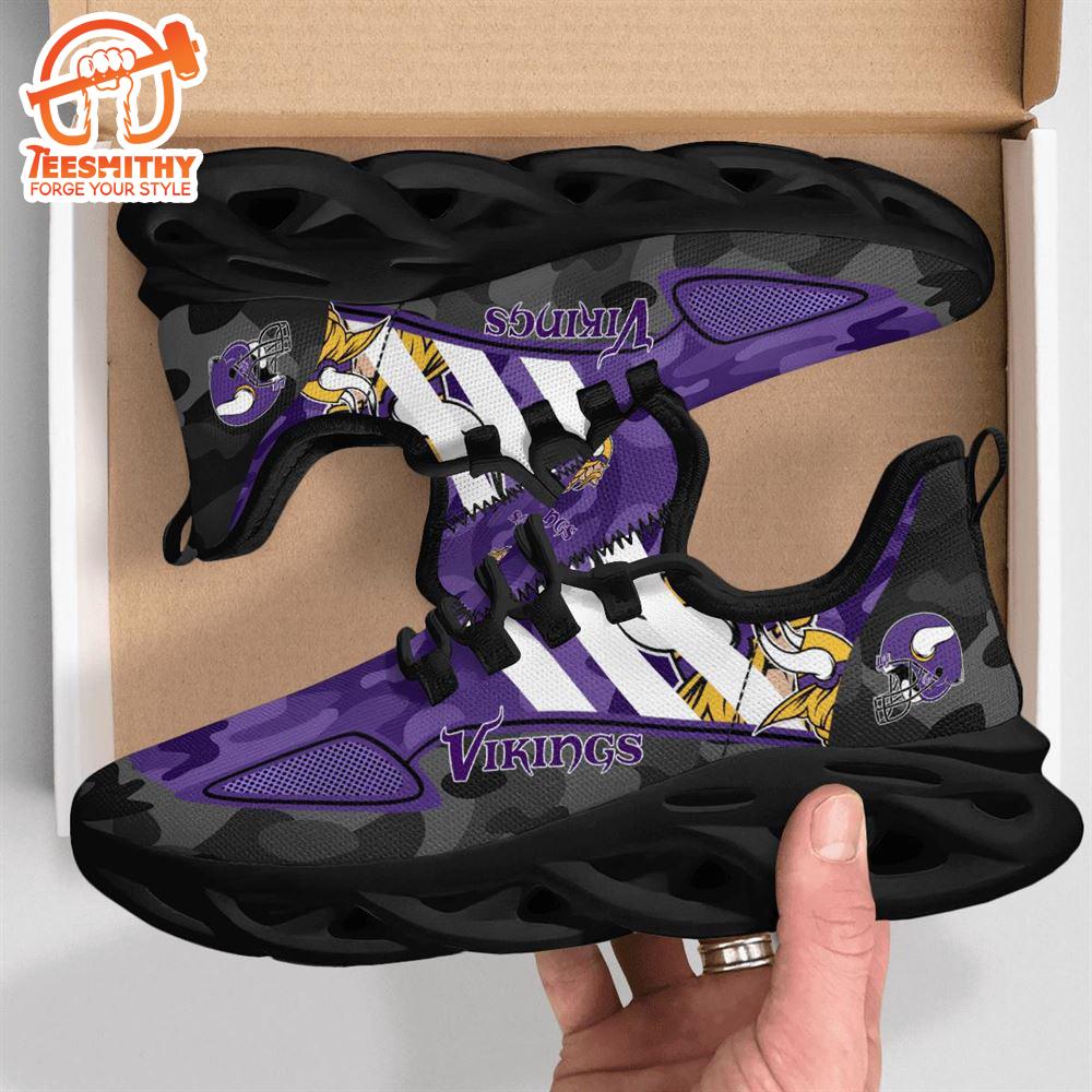 NFL Minnesota Vikings Military Camouflage M Soul Shoes  For Fans Sports