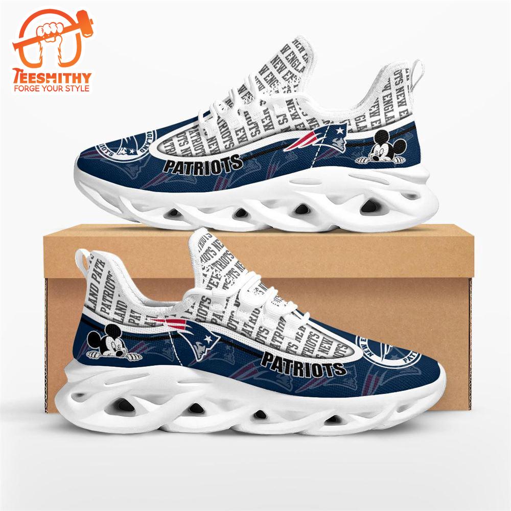 NFL New England Patriots Mickey Mouse Max Soul Shoes  For Fans Sports