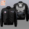 Nfl New England Patriots Wings Skull 3D Bomber Jacket  Gift For Fans